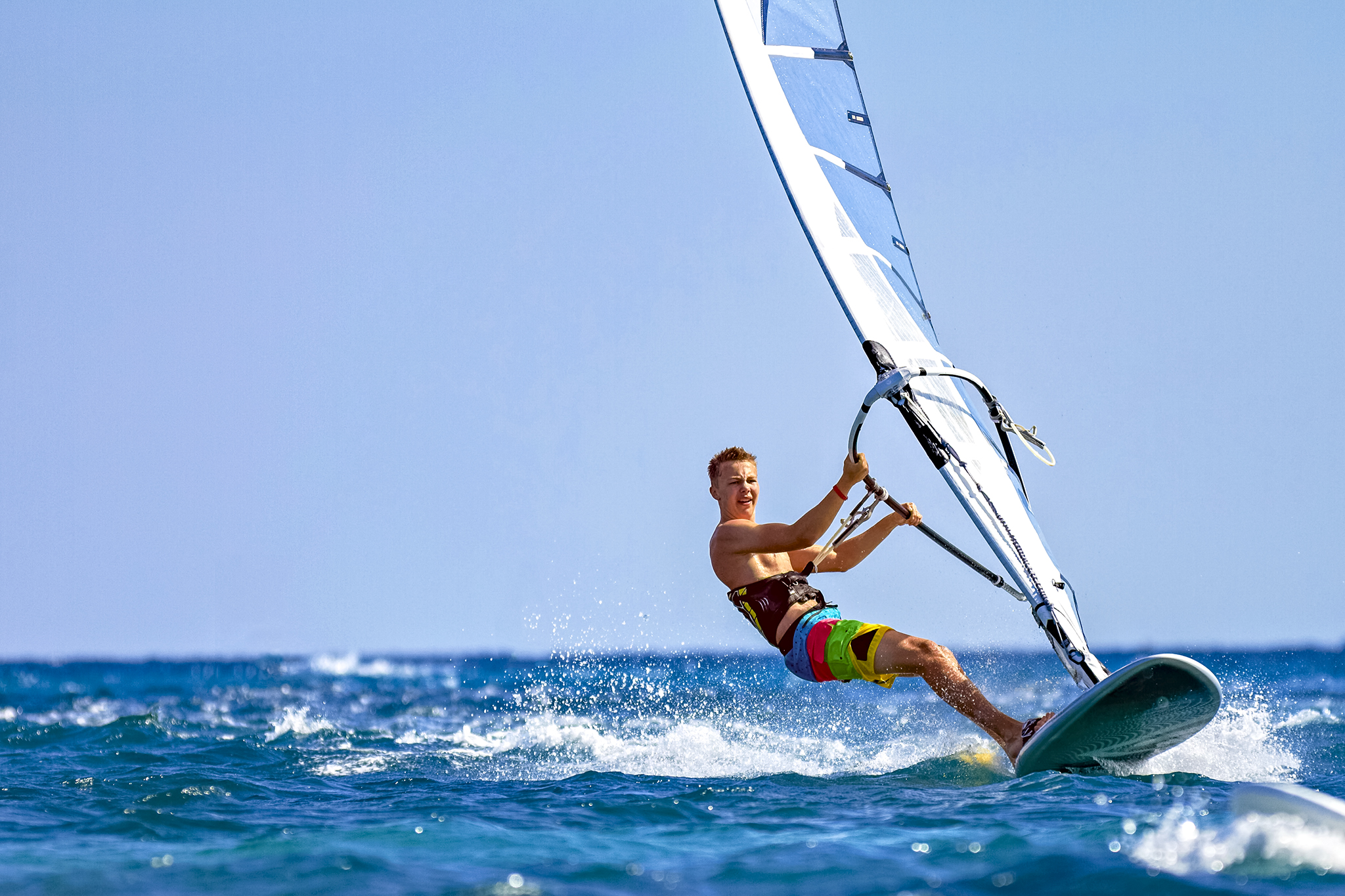 Water sports on Kamari Bay