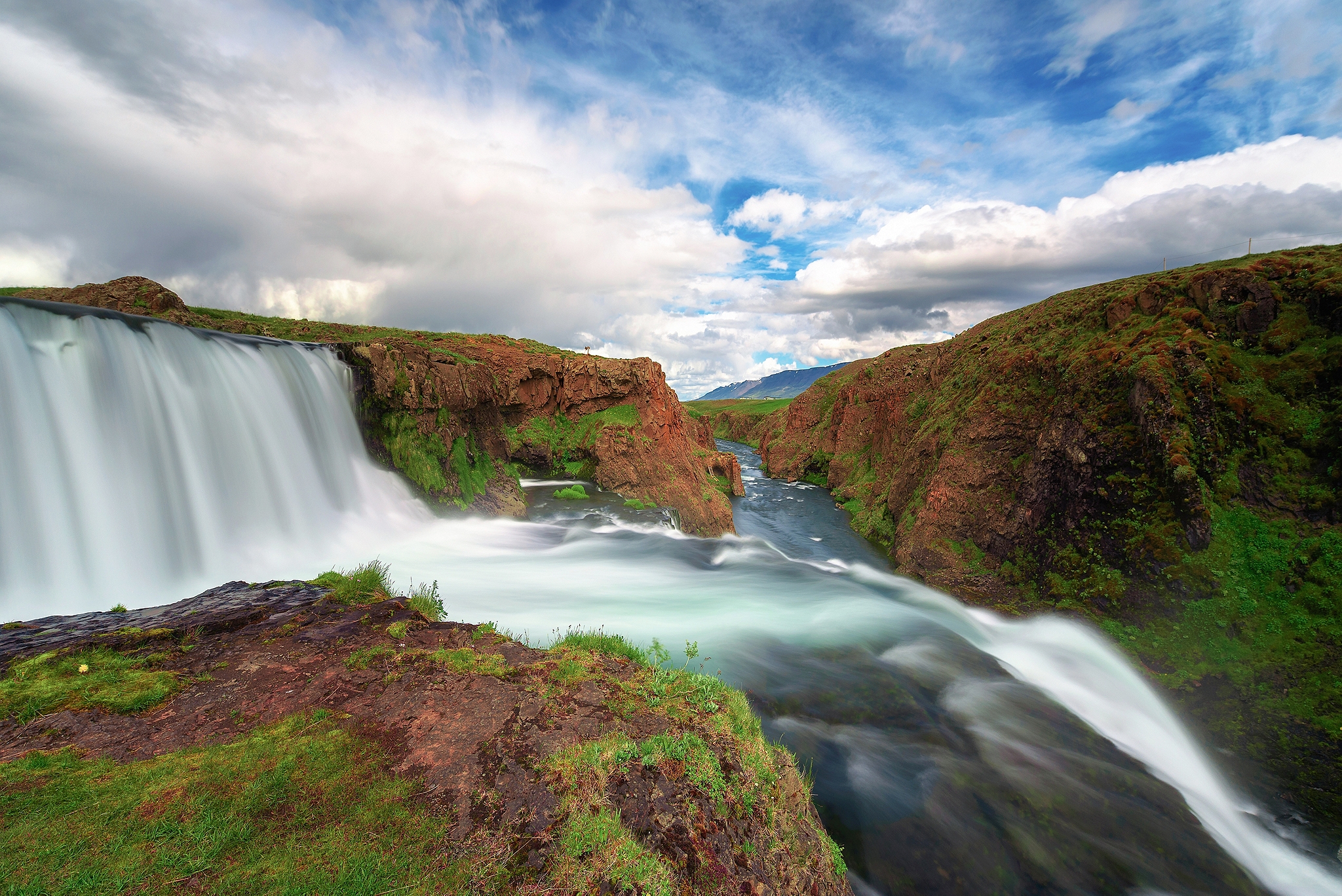 Reykjafoss waterfall
