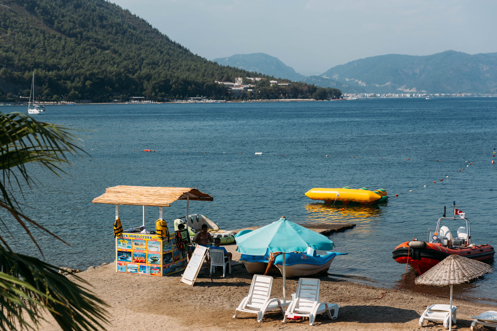 Water sports on the beach