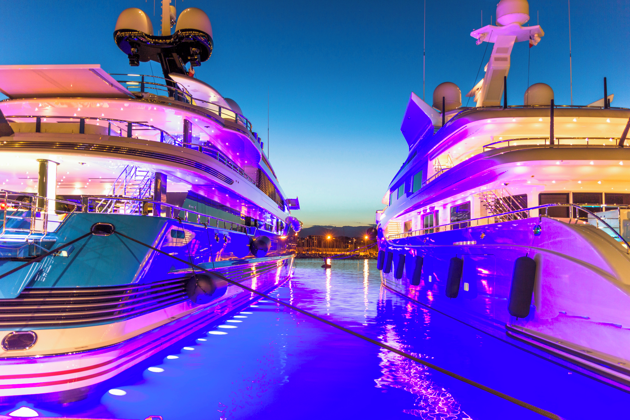 Bars on Antibes harbour